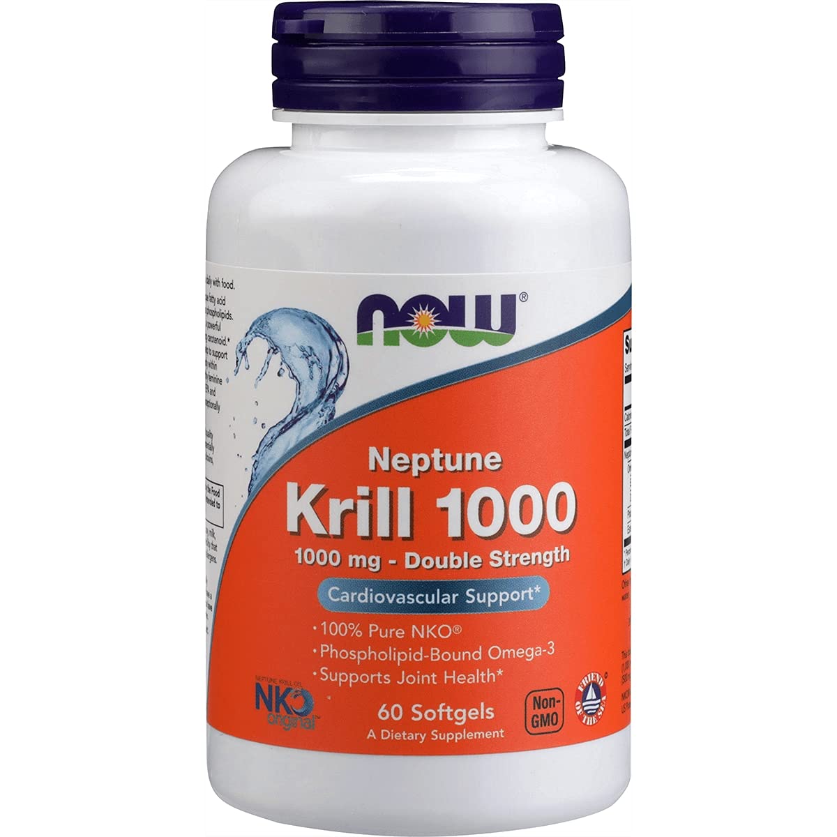 Now Foods Neptune Krill, 1000mg Double Strength, 60 Softgels