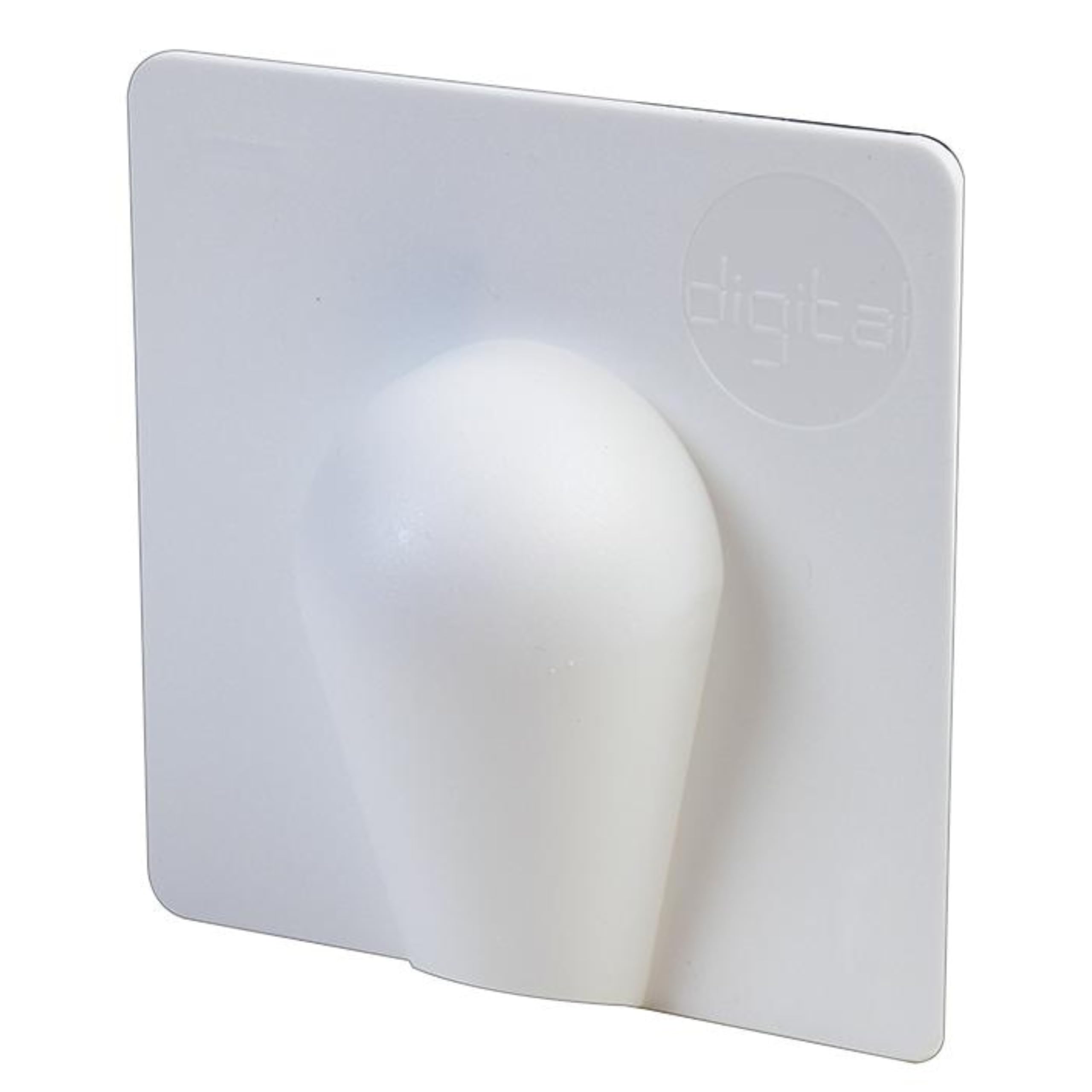 White External Brick Burst Buster Plate - Cable Wall Entry Tidy Cover Satellite Coaxial Aerial (2, White)