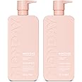 MONDAY HAIRCARE Moisture Shampoo + Conditioner Set (2 Pack) 27oz Each, Dry, Coarse, Stressed, Coily & Curly Hair, Made from Coconut Oil, Rice Protein, Shea Butter, & Vitamin E, 100% Recyclable Bottles