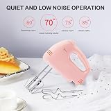 Leaflai Hand Mixer CX6610-PK Electric Cake Whisk with 4 Stainless Accessories view 5