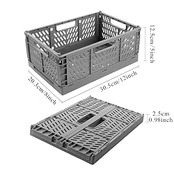 2-Pack Plastic Baskets for Shelf