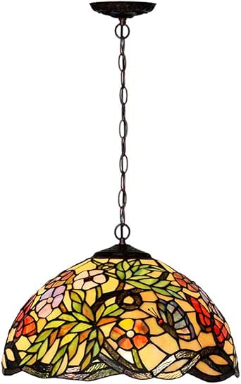 Tiffany Style Chandelier, Lámpara de techo de estilo europeo, diseño de