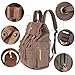Canvas Backpack Rucksack BESTOPE Backpack Rucksack Unisex Canvas Backpack Vintage Casual School Hiking Travel Backpack with Leather Strap (Amy Green)