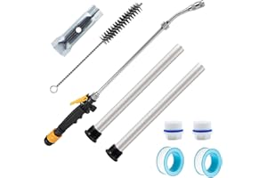 KIECUSOY 9pcs Rv Anode Rod for Water Heater,Rv Water Heater Tank Rinser and Stainless Steel Brush Kit for Cleaning Sediment - 9.25"L X 3/4"Npt Thread Magnesium Rod for Suburban,Mor-Flo,Anode Rod