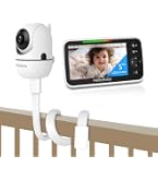 Baby Monitor HelloBaby 5,5 Pollici - Telecamera HD 1080p, Senza WiFi, Con Rotazione E Comunicazione Bidirezionale