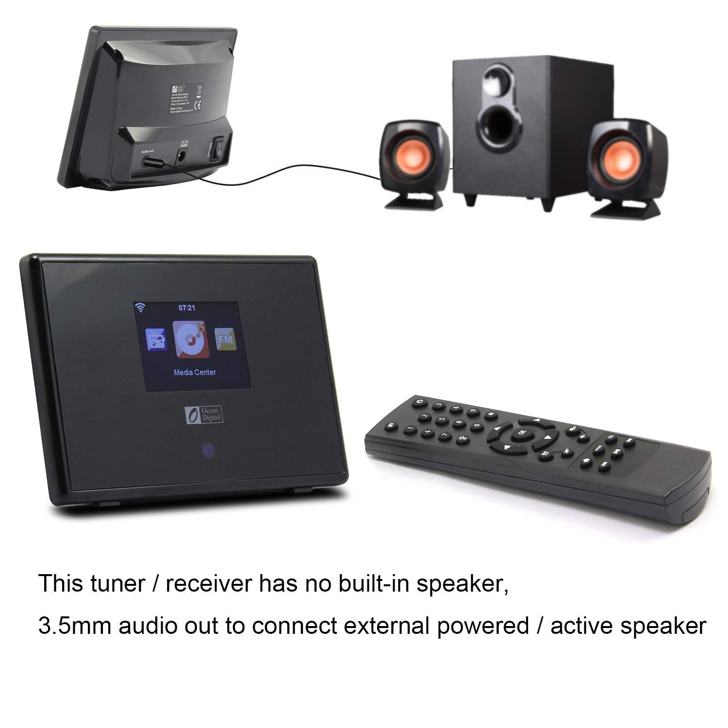 Ocean Digital Radio Tuner Receiver WiFi WLAN Radio with