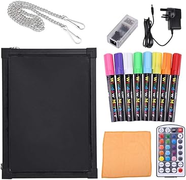 tablero de escritura con luz led borrable tabla de dibujo para ninos senal de neon con efecto fluorescente para cocina boda restaurante compra