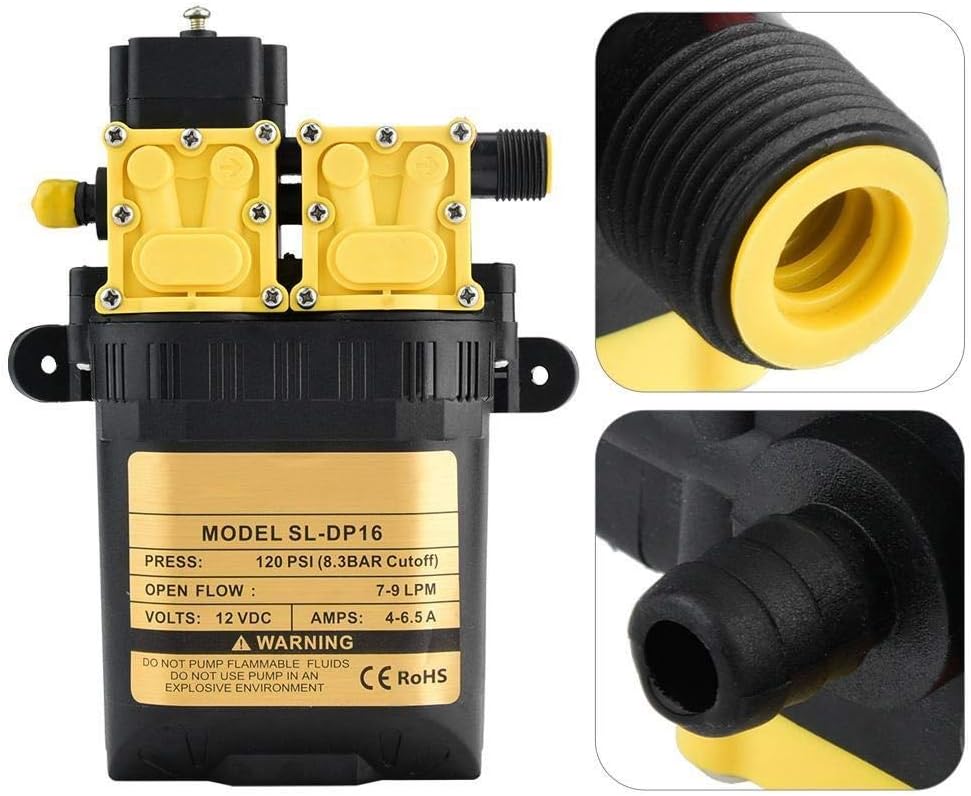 Broco Water Pumps Electric Industrial Electric Car Wash Pressure Dosing,12V High Pressure Agricultural Electric Water Pump Water Sprayer Pump - Image 5