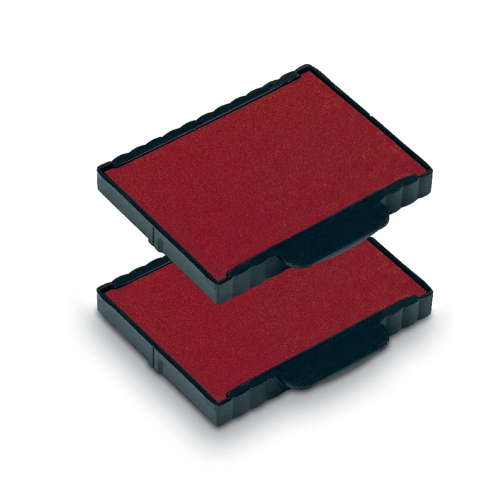 Trodat Replacement Ink Pads 6/57 - Pack of 2 - Red Ink - For The Professional 5474, 5207 and 5470