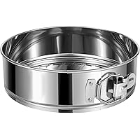 E-Gtong 9 Inch Springform Cake Pan, Stainless Steel Springform Pans, Leakproof & Nonstick Cheesecake Pan with Removable Botto