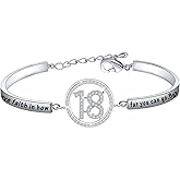 BNQL 18th Birthday Gifts for Girls Bracelet 18 Year Old Girl Birthday Jewelry Gifts for Her 18th Birthday Charm Bracelet