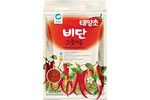 Chung Jung One Coarse Gochugaru 2.2lbs, Premium Korean Bidan Red Chili Pepper Powder O'Food Gochugaru, (2.2 Lbs) (Coarse, 2.2 Pound (Pack of 1))