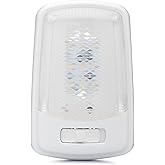 Lumitronics RV 12V LED Ceiling Light Fixture, Switch, Removable Lens | 12V LED interior dome light for RV cabins and bunks. On/off switch, removable lens. Low-draw, long-life LEDs.