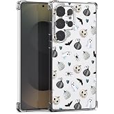 HixYaxi for Samsung Galaxy S25 Ultra Clear Halloween Case Cool Pumpkin Ghost Designed Phone Cover Teens Girls Boys Soft Bumper Transaprent Shockproof Protective Mobile Phone Case for Galaxy S25 Ultra