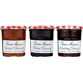 Bonne Maman Preserves Variety Pack, Strawberry Cherry Apricot, 13 oz | Bonne Maman variety packs multiple Bonne Maman jam flavors in one order. No HFCS, non-GMO, gluten-free.