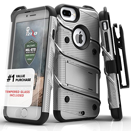 Iphone 7 plus case, zizo [bolt series] w/ free [iphone 7 plus scr…