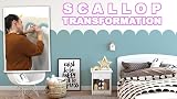 Ideal Stencils Scallop Wall Pattern Stencil M 7.5x60cm Nursery Border view 8