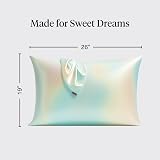 Kitsch Satin Pillowcase with Zipper Standard Queen 2 Pack Aura view 4