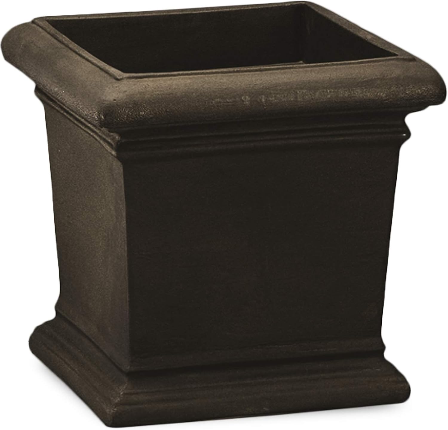 Crescent Garden Dorchester Planter, Home, Patio, and Garden Plant Pot, 18" x 18" (Old Bronze)