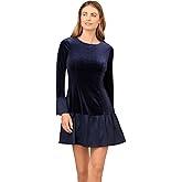 Adrianna Papell Women's Velvet Combo Midi Dress
