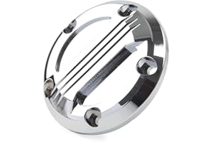 Lirun 5 Holes Derby Cover Timing Cover Points Cover Chrome for Harley Twin Cam 99-17 Touring Electra Glide