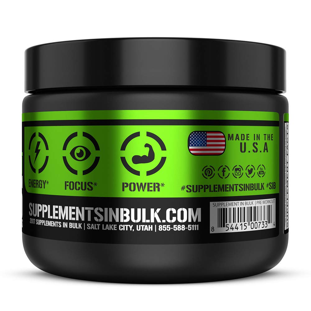 SIB Pre Workout Powder for Men, Nitric Oxide Pre Workout to Boost