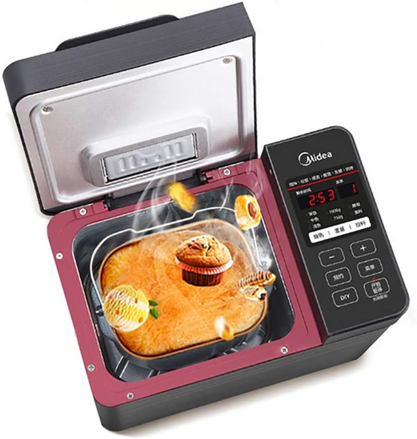 Automatic Bread Maker Multifunctional Stainless Steel Bread Machine, Programmable, 22 Settings, 3 Crust Colors, 13 Hours Reserve& 1 Keep Warm Set