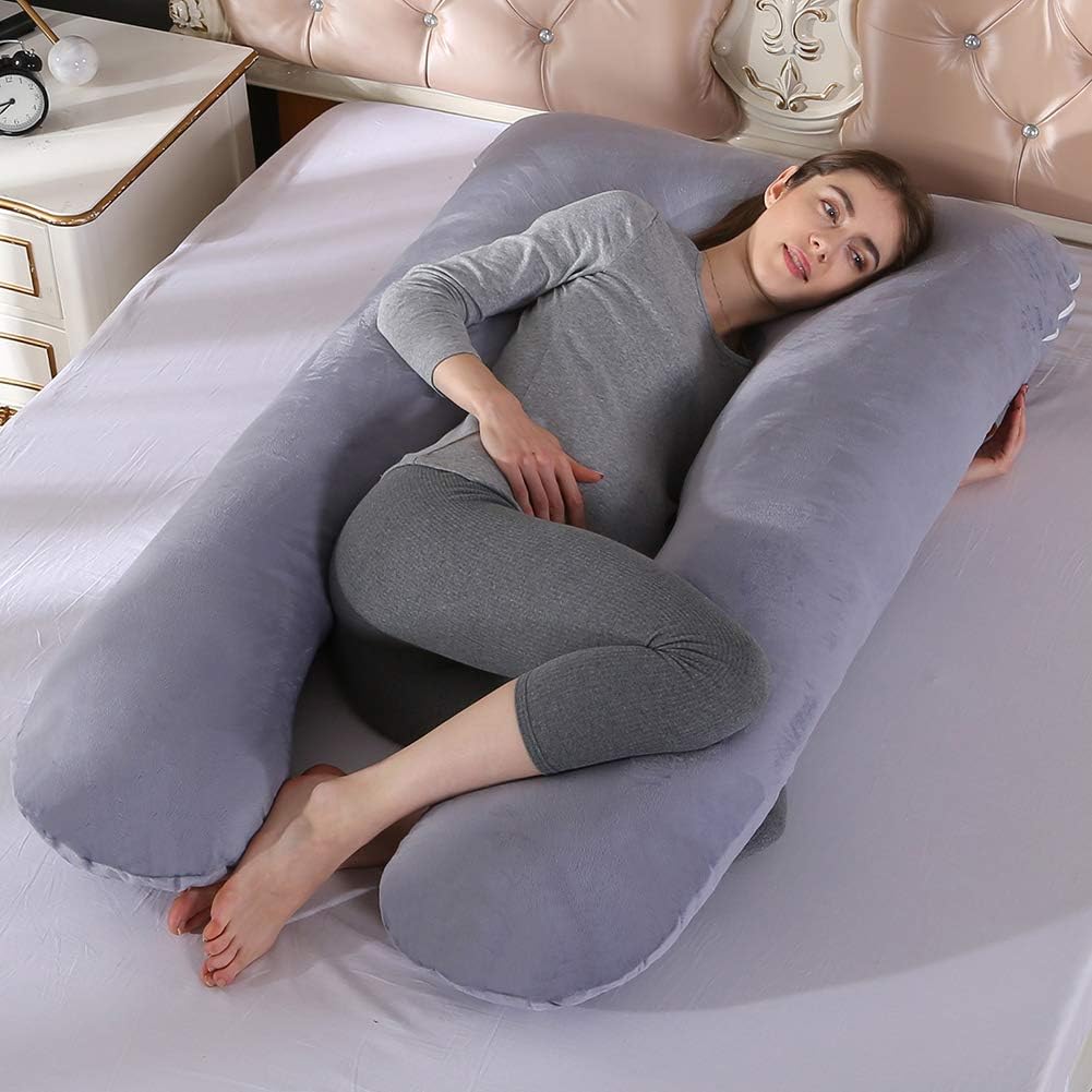 SHANNA Pregnancy Pillow for Sleeping U Shaped Full Body Pillow Pregnancy Pillows, Maternity Pillow Support for Back Hips - Image 5