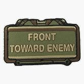 Claymore Front Toward Enemy Military Tactical Morale Patch Style Camouflage Design Magnet Reusable Car Decal &ndash; Indoor &amp; Outdoor Use &ndash; 5 Inch