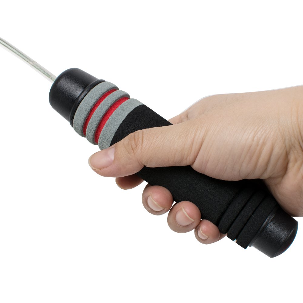 Pevor Soft Foam Handles Adjustable Speed Jump Rope Best for Boxing MMA Fitness Training and Daily Exercise