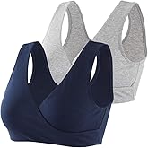 KUCI Maternity Nursing Bra Wireless Cotton Breastfeeding Bra for Sleep