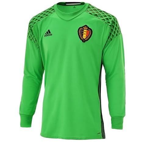 adidas 2016-2017 Belgium Home Goalkeeper Football Soccer T-Shirt Trikot