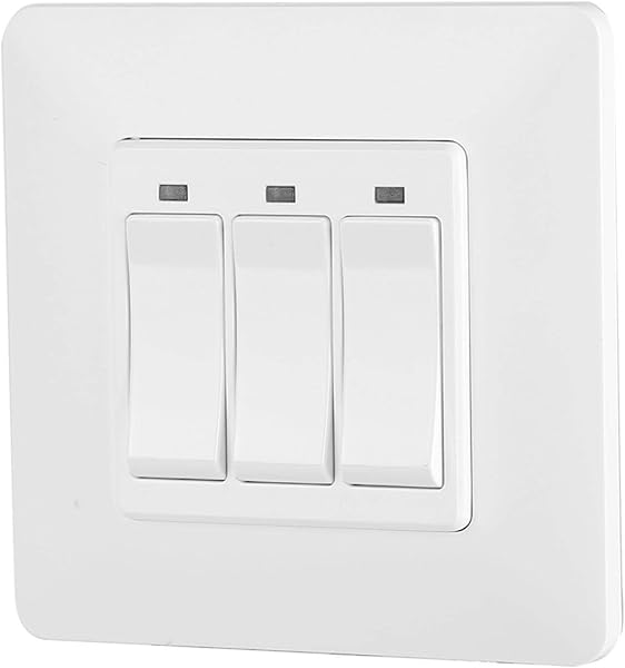 Smart Switch 100 240V WiFi Phone Control remoto Interruptor de pared de alta resistencia para AlexaGoogle HomeIFTTT EU Plug3 keys