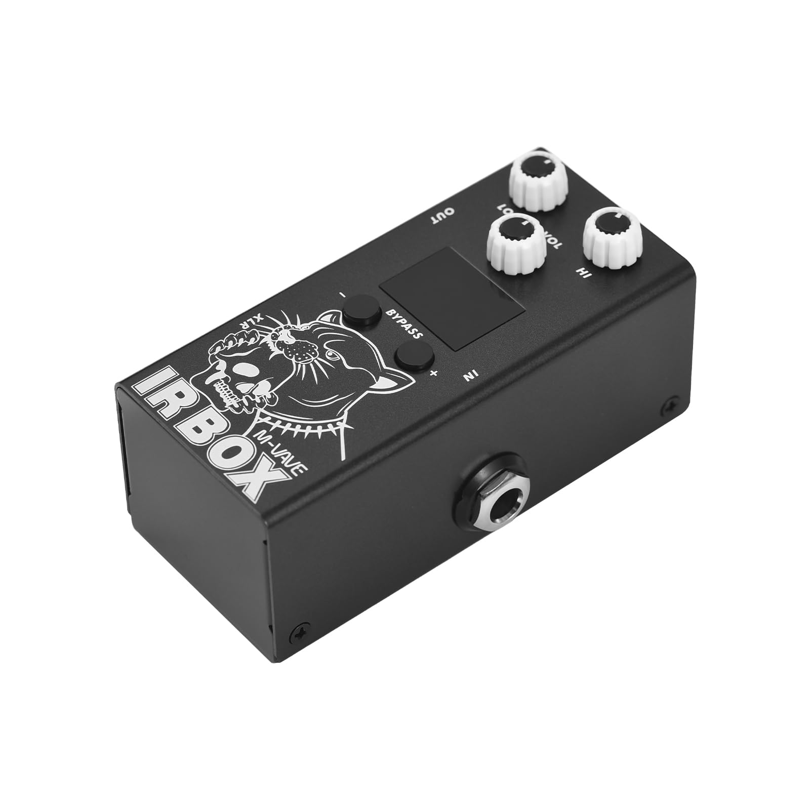 Btuty Guitar IR Box Effects Pedal with IR Cab Impulse Response Cabinets Speaker Simulator XLR Output Port DC 9V 6.35mm Input/Output Interface Electric Guitar Effector for Guitar Bass
