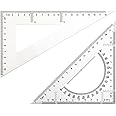 Triangle Ruler Square Set, 30/60 and 45/90 Degrees, Set of 2