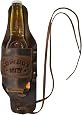 Handmade Full Grain Leather Beer Holster - Bourbon Brown, Western Style, 101 Year Warranty - View #3