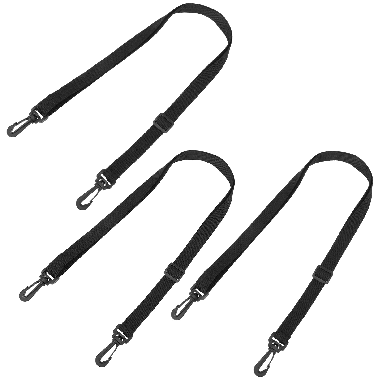 Photo 1 of Tucnoeu Replacement Shoulder Strap 3Pcs 20mmx130mm Adjustable Backpack Straps with Swivel Clips Hooks for Briefcase Messenger Bag
