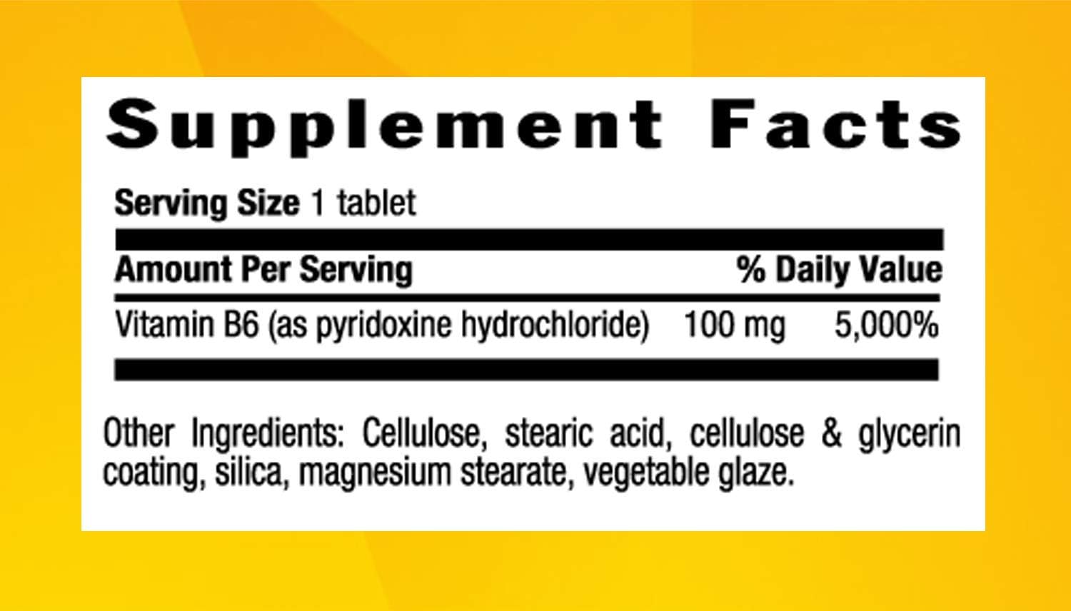 Country Life Vitamin B6 100 mg - 100 Tablets - May Help Support Nervous System - Supports Energy - Gluten-Free: Health & Personal Care