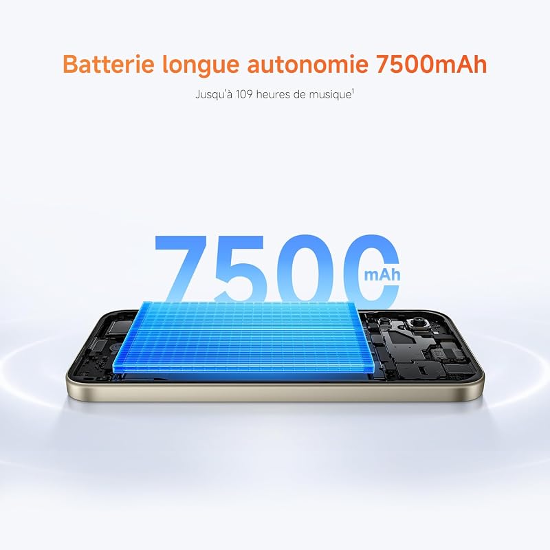 REDMI 17 5G, Smartphone 4+256 Go, Noir, Batterie 7500 mAh, Charge 45 W