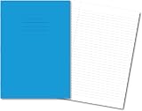 Hamelin A4 Exercise Books 48 Pages Light Blue Pack of 10 8 mm Rule Margin view 3