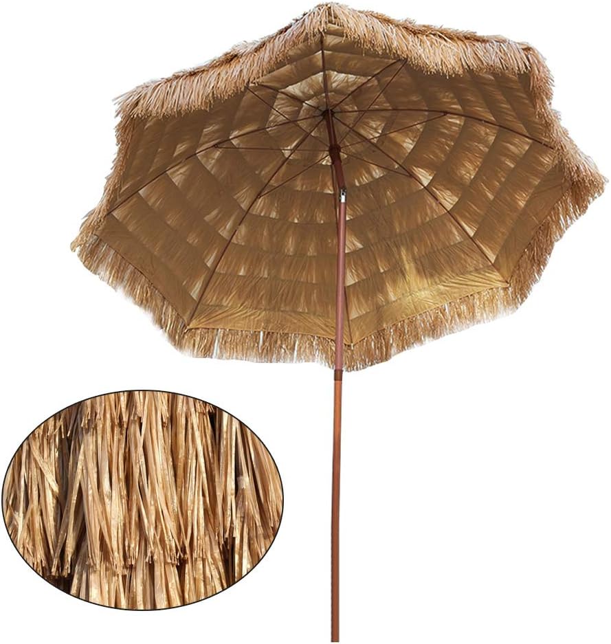 Amazon.de: Creative LDF Ø 2, 4 M Gartenschirm Sonnenschirm Strand Stroh