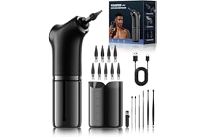 VLINGQI Ear Wax Removal - Electric Ear Cleaner - Ear Wax Removal Kit - Ear Cleaning Kit with 4 Pressure Settings - Ear Irrigation Kit Tool for Adults & Kids - Clean Ear Built Up Wax