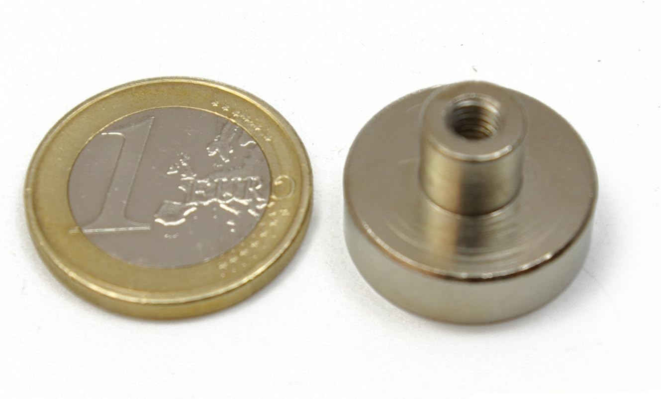 Magneti Al Neodimio N40 6 Kg 10 Magneti Ad Anello In Neodimio D16x5 Mm - Foro 3,5 Mm Con Svasatura Per Viti, Forza 6 Kg Magnete Anello D16x5 Mm Foro 3.5mm - Foto 5