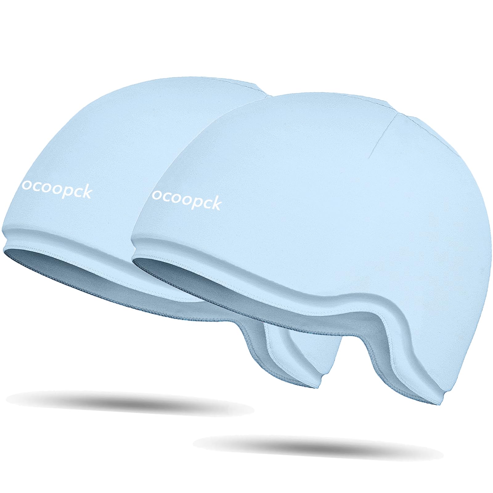 Photo 1 of 2 Packs Chemo Cold Cap for Chemotherapy, Migraine Relief Cap, Chemotherapy Must Haves for Women, Cold Compress Ice Pack for Head, Ice Pack for Headaches, Cooling Hats for Women, Blue, Chemo Relief