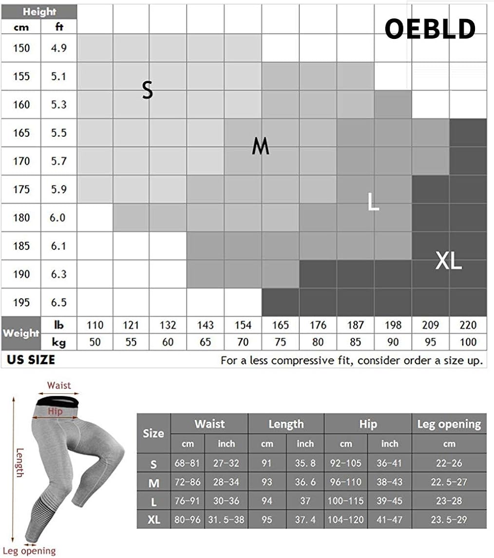 OEBLD Compression Pants Men Thermal Underwear Set Base Layer Dry Tights Gym Running Leggings Long Sleeve Shirt: Clothing