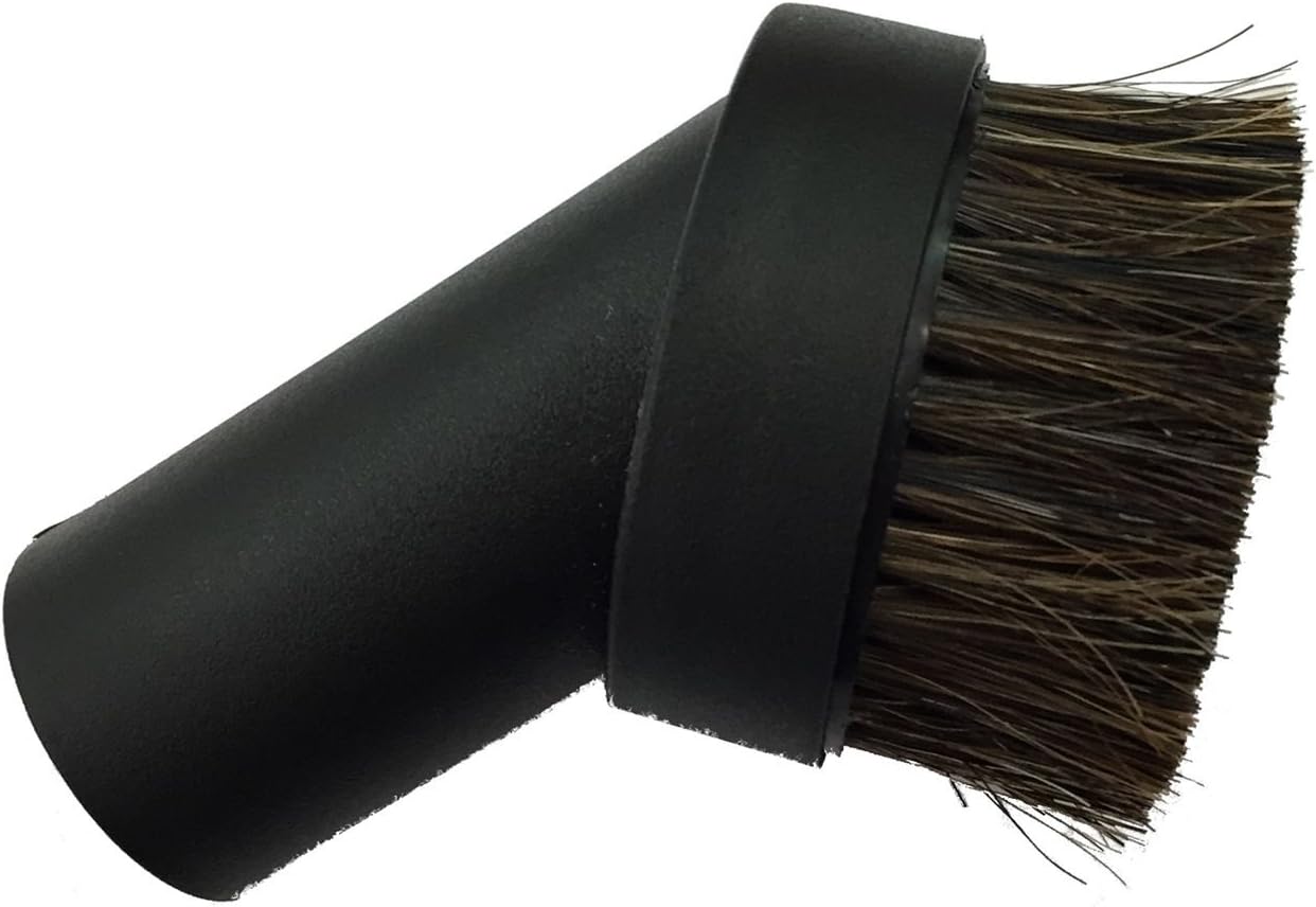 Ximoon Dusting Brush Dust Tool 1.25" Vacuum Cleaner Attachment Horse Hair Dusting Brush Dust for Shop Vac, Ridgid, Genie