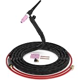 YESWELDER TIG Torch, TIG Welding Torch WP-17V 13 ft 150A 10-25mm&sup2; | Compatibility with YWM-160, FLUX-135 and ARC-165DS Welders, Lift TIG Setup