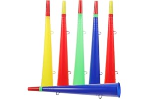 Gadpiparty 6pcs Trumpet Sports Event, Sports Trumpet, Plastic Horns Loud Noise Makers for Game Day Party Celebrations and Out