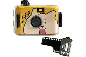 KCMSSERTKIR Waterproof Disposable Camera 35mm Dog Patterns - Underwater Film Camera for Beach, Snorkeling, Swimming & Summer Vacations - 18 Exposures, No Flash, Durable Design for Teens & Adults