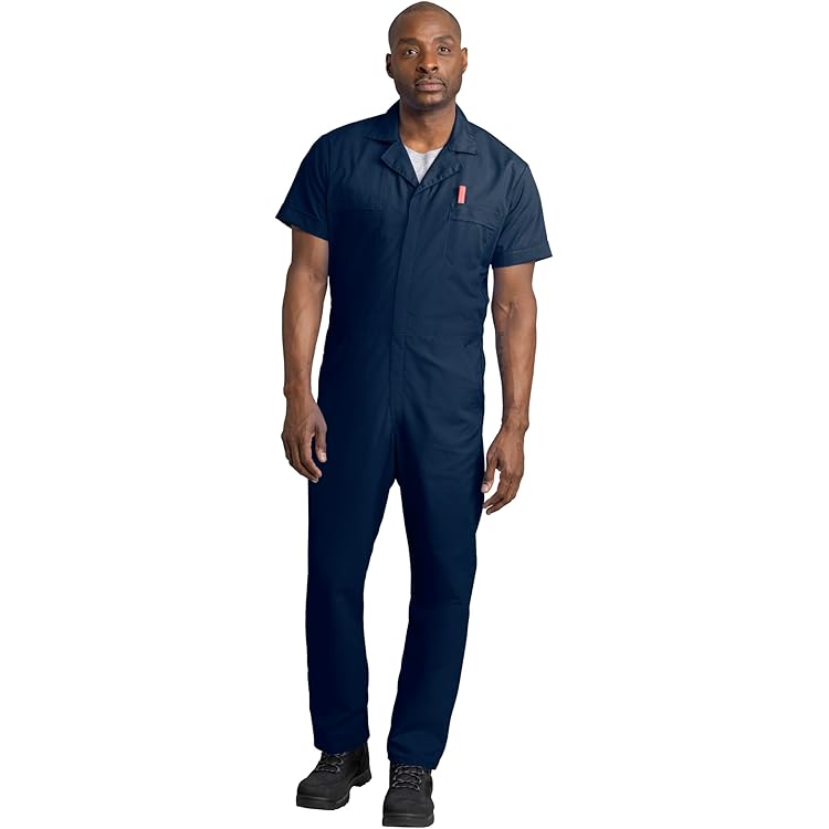 Amazon.com: Five Rock Poplin Short Sleeve Unlined Coverall Relaxed